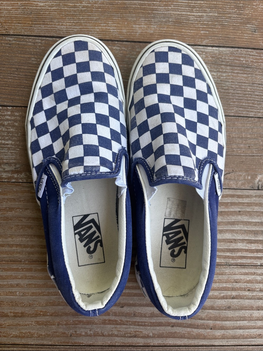 Vans Classic Slip On Blue and White Women’s 7.5 - Picture 8 of 8